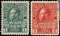 I primi due “war tax” canadesi