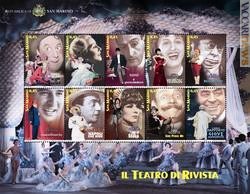 Da San Marino dieci francobolli per altrettanti artisti italiani del varietà