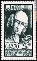 Samuel Hahnemann in un francobollo brasiliano