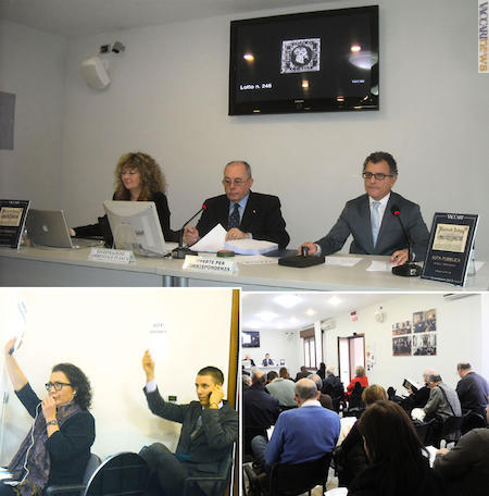 L’asta della società Vaccari si è svolta oggi presso la sede di Vignola (Modena). Complessivamente sono state 1.004 le voci immesse sul mercato