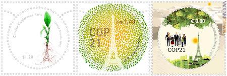 Dall’Onu tre francobolli con i bozzetti dedicati a “Cop21” e risultati tra i finalisti del concorso organizzato in Francia