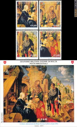 La serie si compone complessivamente di sei francobolli, due raccolti nel foglietto