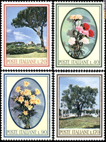I quattro francobolli emessi mezzo secolo fa oggi