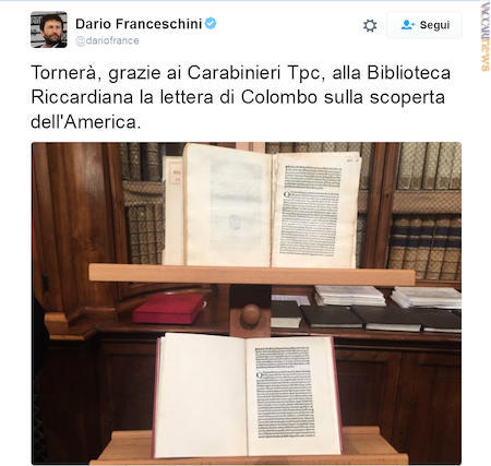 La promessa del ministro dei Beni e delle attività culturali e del turismo, Dario Franceschini