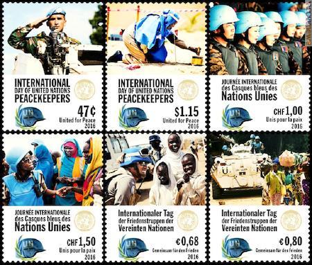 …alle Nazioni Unite. Complessivamente, sette francobolli inerenti la “Giornata internazionale”