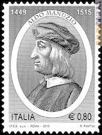 Il francobollo per Aldo Manuzio 
