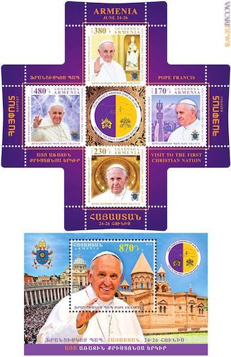 La serie si compone di quattro francobolli a croce ed un foglietto