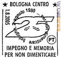 Non un francobollo ma un annullo per salutare le 85 vittime del 1980