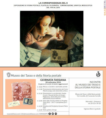 La storia letta attraverso il servizio postale: è la chiave di lettura per le manifestazioni di Casorate Sempione (Varese) e Cornello dei Tasso (Bergamo)