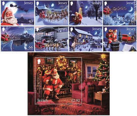 Otto francobolli ed un foglietto. Quattro dentelli servono a soddisfare le tariffe agevolate, in vigore da oggi al 9 dicembre