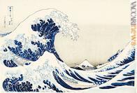 “La grande onda presso la costa di Kanagawa”, dalla serie “Trentasei vedute del monte Fuji”, 1830-1832 circa, di Katsushika Hokusai