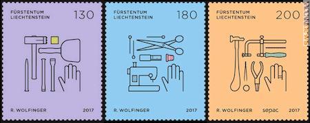 Tre francobolli per l’artigianato, ma solo l’ultimo è del giro Sepac
