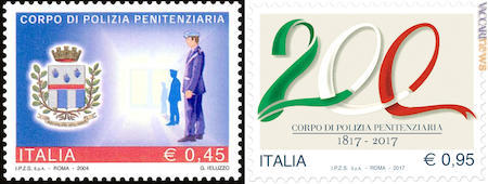 A confronto - Il francobollo del 2004 e quello attuale