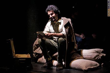 In scena, Tommaso Amadio; impersona il tenente medico Vittorio Bellei