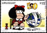 Uno dei due francobolli uruguaiani del 2014
