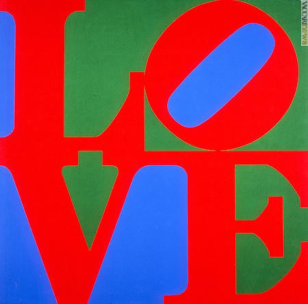 L’opera che attualmente non è esposta: “Love” del 1967, un’acquaforte ed acquatinta grande 66x66 centimetri (© Roberto Indiana - Prolitteris, Zurigo)
