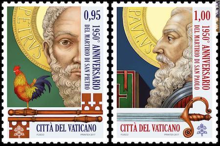 I santi Pietro e Paolo, raccontati attraverso i visi ed i simboli collegati alle rispettive figure