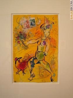 Proviene da una collezione privata il quadro di Marc Chagall «Jongleur au double profil», fino al 3 ottobre esposto a Nizza