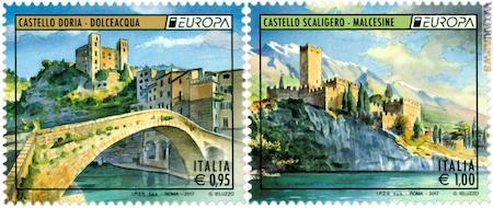La lente su due castelli meno noti ma meritevoli; si trovano a Dolceacqua (Imperia) e Malcesine (Verona)