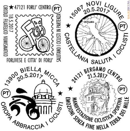 Da Forlì a Bergamo, altri annulli riferiti al “Giro d’Italia”