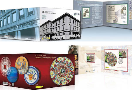 Due folder per due eccellenze italiane: la Banca popolare dell’Emilia Romagna e la Ceramica di Montelupo
