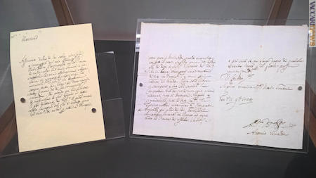 In mostra anche una lettera autografa di Antonio Vivaldi; venne spedita a Carlo Giacinto Roero di Guarene l’11 novembre 1724. Ancora oggi appartiene all’archivio familiare del destinatario