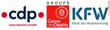 Allineate: Cassa depositi e prestiti, Caisse des dépôts et consignations, Kreditanstalt für wiederaufbau
