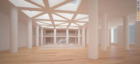 L’immagine dell’interno, tratta dal progetto di Asti architetti