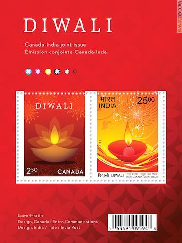Due francobolli proposti da Canada e India, un singolo foglietto