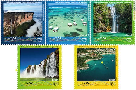 Cinque i francobolli predisposti