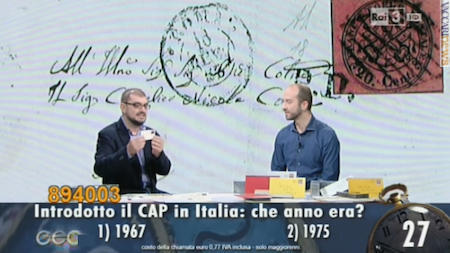 Il ritorno sul piccolo schermo di Marco Occhipinti (a sinistra), nell’immagine di repertorio con il co-conduttore di “Geo” Emanuele Biggi