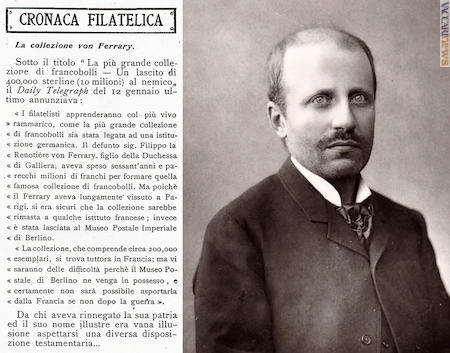 La nota del 1918 e Philip Ferrari de La Renotière