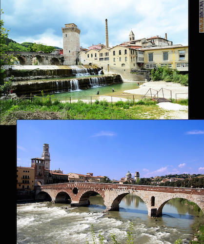 I due ponti nelle foto di Giulia Saraghi e Lo Scaligero