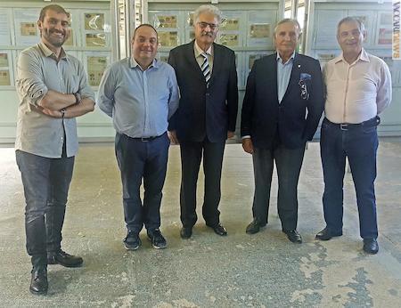 La giuria al completo. Da sinistra, Marco Occhipinti (anche commissario Fsfi), Luca Lavagnino, il presidente Nicolino Parlapiano, Emilio Simonazzi e Rosario D’Agata (foto: Sergio Castaldo)