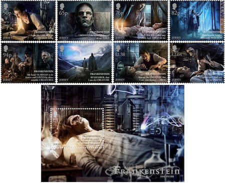 La serie, organizzata in otto francobolli e foglietto; quest’ultimo impiega la tecnica lenticolare

