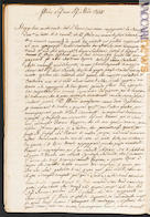 Una pagina del libro con le lettere di Stefano Conti (Biblioteca statale di Lucca)