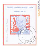 Il personaggio in un francobollo d’artista di Domenico Ferrara Foria