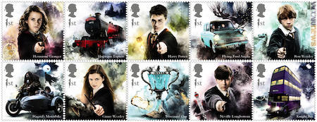 I dieci francobolli, ma si aggiunge, ad esempio, il foglietto con altri cinque