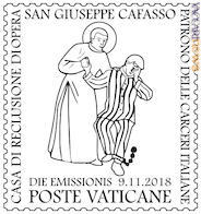 Il bozzetto dell’annullo in uso a Milano: san Giuseppe Cafasso è il patrono delle carceri