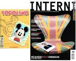«Topolino» ed «Interni»: gli ultimi numeri di entrambi i periodici dedicano la copertina al mondo postale