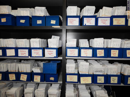 L’archivio del patavino “Messaggero” dove vengono conservate le corrispondenze giunte negli ultimi mesi