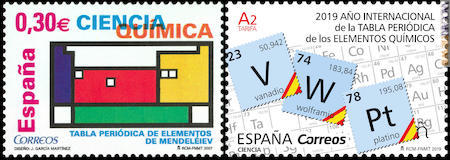 Dalla Spagna - Il francobollo del 2007 e quello odierno
