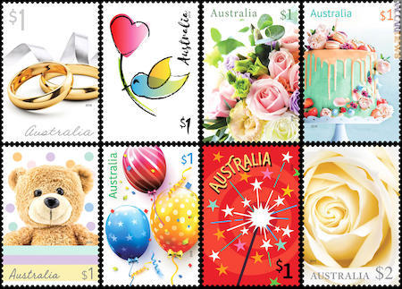 Otto francobolli per tante occasioni
