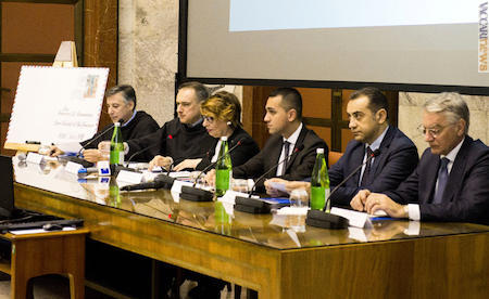 Roma, la cerimonia al ministero dello Sviluppo economico questa mattina (foto: Mise)