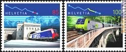 Due i francobolli con cui il 7 marzo la Svizzera ricorderà il centenario del traforo che supera il Sempione ma anche della ferrovia che lo collega a Berna