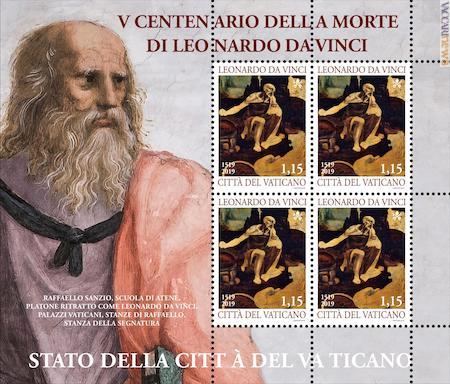 Il minifoglio da quattro esemplari propone due opere presenti nei Musei vaticani