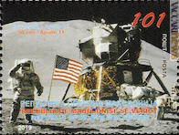 Il francobollo per l’“Apollo 11” targato Macedonia del Nord