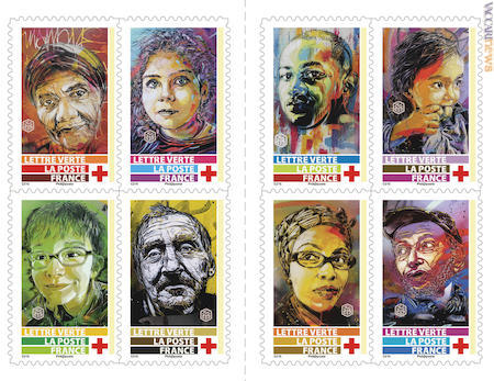 Otto dei dieci francobolli