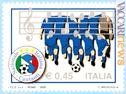 Disegno (anonimo) e logo per il francobollo dedicato alla Nazionale italiana cantanti