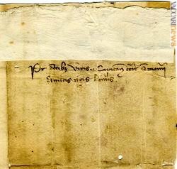 Non solo il periodo moderno; fra gli oggetti in mostra anche questa testimonianza: scritta il 6 ottobre 1360, è la più antica lettera conosciuta giunta a San Marino. Oggi è conservata presso l'Archivio pubblico dello stato di San Marino